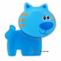 Прорезыватель Кошечка голубой Baby Mix 14444D